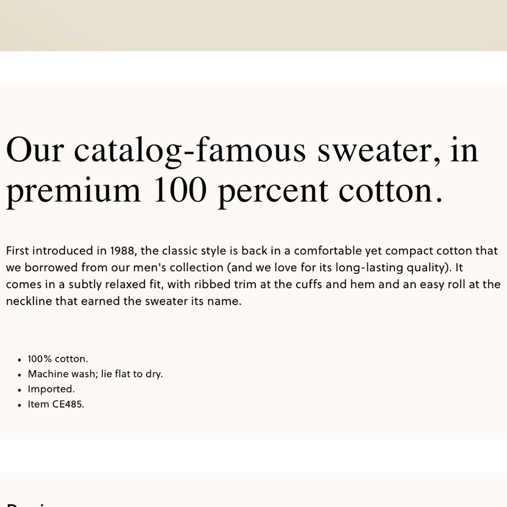 J. Crew Women's New Heritage Rollneck Sweater - Pale Bone - Size M - Picture 5 of 5